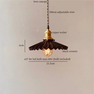 Celako™ Argilum Pendant Light | Ceramic Japan Wabi Sabi Bedroom Lighting