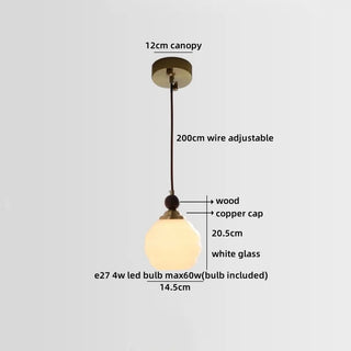 Celako™ Opalum Pendant Light | Glass Dining Room Lighting