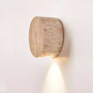 Celako™ Pietraura Wall Light | Yellow Travertine Living Room Lighting