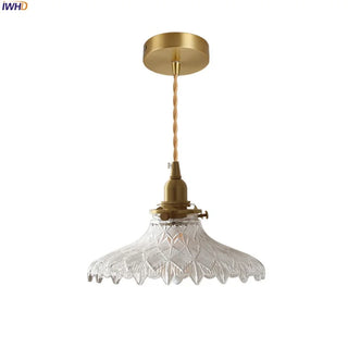 Celako™ Cuivrea Pendant Light | Copper Glass Bedroom Lighting