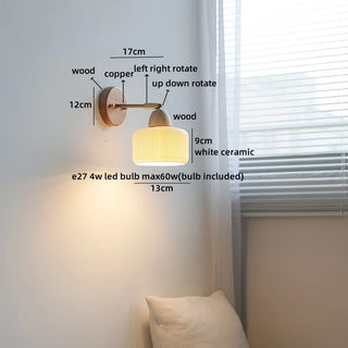 Celako™ Arista Wall Light | Glass Bedside Lighting