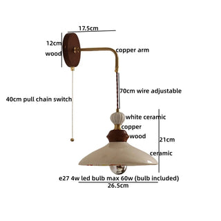 Celako™ Faience Wall Light | Ceramic Living Room Lighting