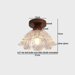 Celako™ Ambelis Ceiling Light | Amber Glass Living Room Lighting