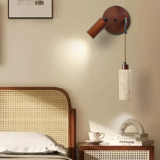 Celako™ Tivertin Wall Light | Yellow Travertine Bedroom Lighting