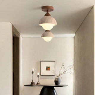Celako™ Tiboro Ceiling Light | Yellow Travertine Wabi Sabi Style
