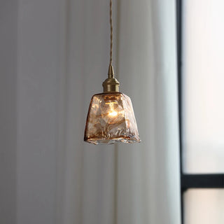 Celako™ Calmera Pendant Light | Amber Glass Dining Room Lighting