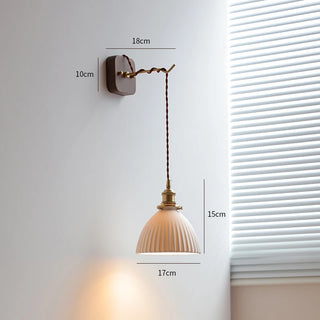 Celako™ Kumiko Wall Light | Ceramic Bedroom Lighting