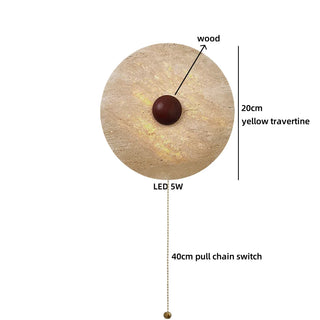 Celako™ Travano Wall Light | Yellow Travertine Vintage