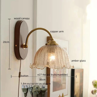 Celako™ Bellori Wall Light | Glass Bedroom Lighting