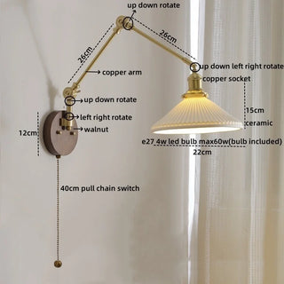 Celako™ Ceralta Wall Light | Copper Bedroom Lighting