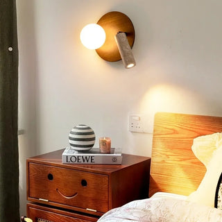 Celako™ Petralux Wall Light | Yellow Travertine Bedroom Lighting