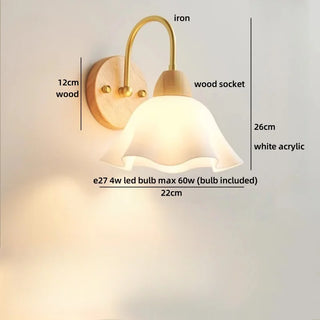 Celako™ Elowen Wall Light | Wood Hallway Lighting