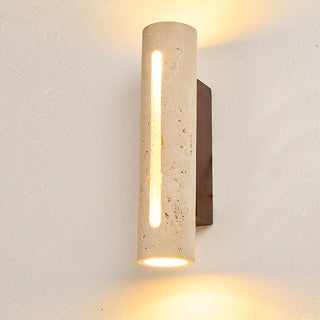 Celako™ Solterra Wall Light | Yellow Travertine Living Room Lighting