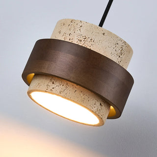 Celako™ Ochromar Pendant Light | Yellow Travertine Dining Room Lighting