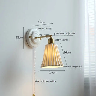 Celako™ Cerami Wall Light | Ceramic Bedroom Lighting
