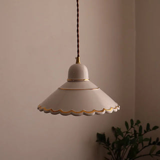 Celako™ Hakusei Pendant Light | Glazed Hand-Painted Ceramic Kitchen Island Lighting