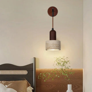 Celako™ Calterra Wall Light | Yellow Travertine Bedroom Lighting