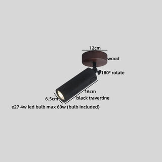 Celako™ Orbitra Ceiling Light | Black Travertine Dining Room Lighting