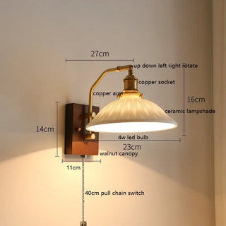 Celako™ Varnis Wall Light | Copper Bedroom Lighting
