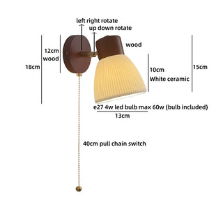 Celako™ Luminis Wall Light | Glass Bedside Lighting