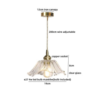 Celako™ Petalum Pendant Light | Glass Dining Room Lighting