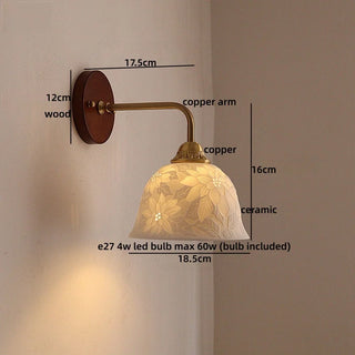 Celako™ Faience Wall Light | Ceramic Living Room Lighting