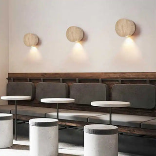 Celako™ Pietraura Wall Light | Yellow Travertine Living Room Lighting