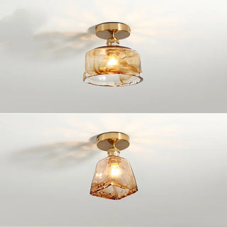 Celako™ Cuprel Ceiling Light | Copper Glass Kitchen Island Lighting