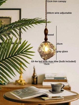 Celako™ Ampora Pendant Light | Glass Bedroom Lighting