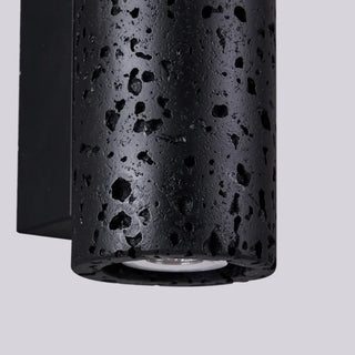 Celako™ Cavato Wall Light | Black Travertine Vintage