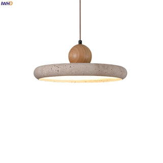 Celako™ Lapisol Pendant Light | Yellow Travertine Bedroom Lighting