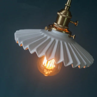 Celako™ Kaoluma Pendant Light | White Ceramic Bedroom Lighting