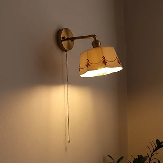 Celako™ Cuprica Wall Light | Ceramic Bedroom Lighting
