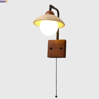 Celako™ Lunato Wall Sconce Light | Yellow Travertine Bedroom Lighting