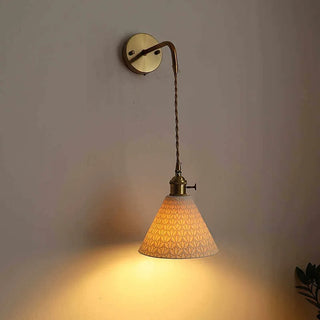 Celako™ Argile Wall Light | Ceramic Vintage Bedroom Lighting