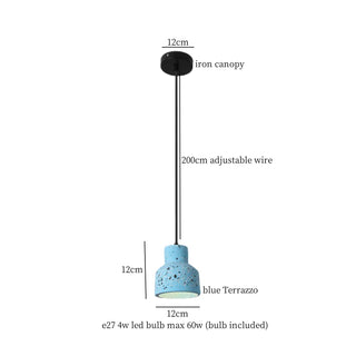 Celako™ Tessario Pendant Light | Terrazzo Bedroom Lighting