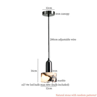 Celako™ Veinelle Pendant Light | Marble Kitchen Island Lighting