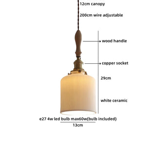 Celako™ Vellum Pendant Light | Polished Copper Dining Room Lighting
