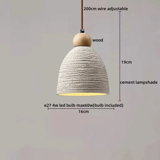 Celako™ Cendro Pendant Light | Cement Bedroom Lighting