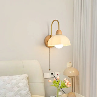 Celako™ Lunera Wall Light | Wood Bedroom Lighting
