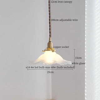 Celako™ Serenite Pendant Light | Glass French Vintage Bedroom Lighting