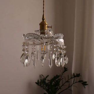 Celako™ Aurelon Pendant Light | Glass Crystal Bedroom Lighting