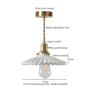 Celako™ Terraku Pendant Light | Ceramic Dining Room Lighting