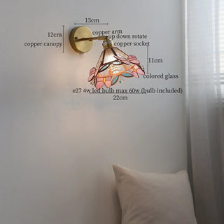 Celako™ Prismia Wall Light | Tiffany Vintage Glass Bedroom Lighting
