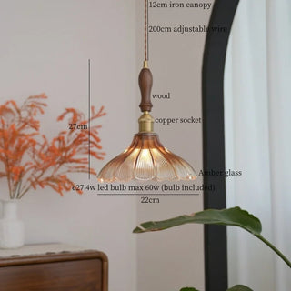 Celako™ Vitronea Pendant Light | Glass Wabi Sabi