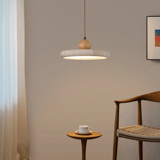 Celako™ Lapisol Pendant Light | Yellow Travertine Bedroom Lighting