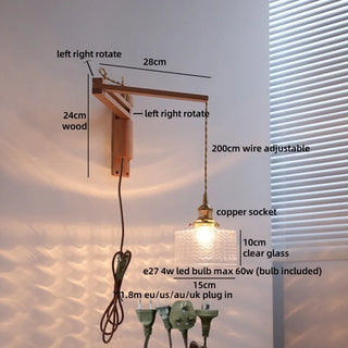 Celako™ Florent Wall Light | Glass Bedroom Lighting