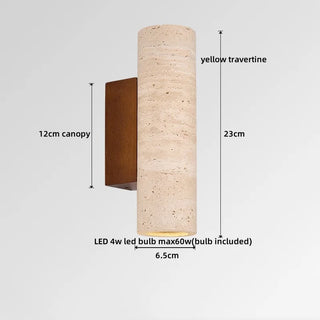 Celako™ Pietra Wall Light | Stone Bedside Lighting