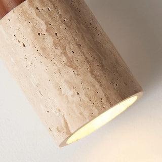 Celako™ Colonnade Pendant Light | Yellow Travertine Kitchen Island Lighting