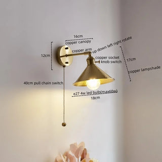 Celako™ Cupraluna Wall Light | Copper Dining Room Lighting